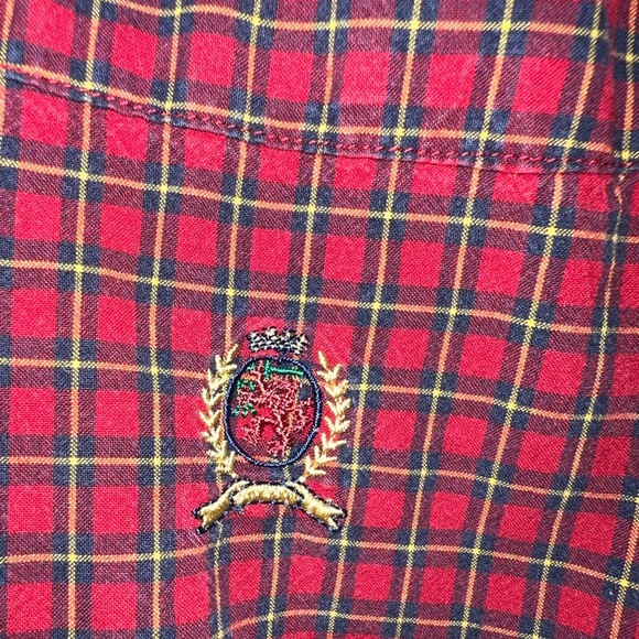 ♥️♥️TOMMY HILFIGER PLAID DRESS SHIRT♥️♥️ - Picture 3 of 7